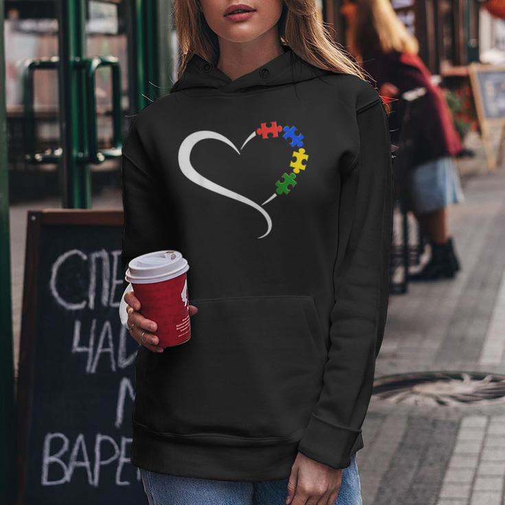 Autism Heart Awareness Heart Mens Sudadera con capucha para mujer Regalos divertidos