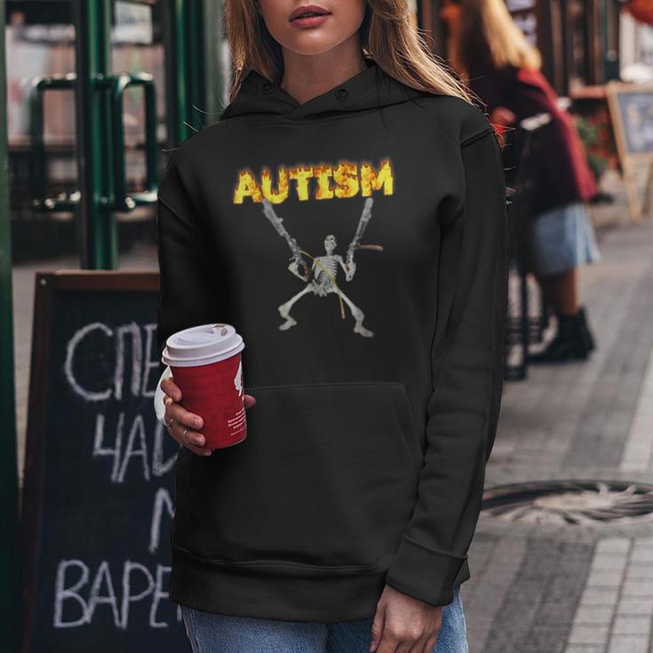 Autism Skeleton Meme Hombres Es Niños Sudadera con capucha para mujer Regalos divertidos