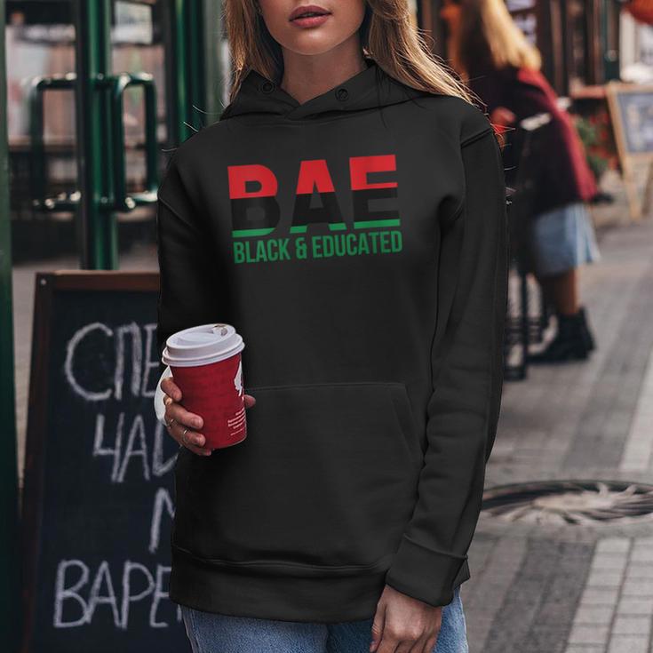 Bae Black & Educated Afro Pride Pan African Flag Melanin Women Hoodie Unique Gifts