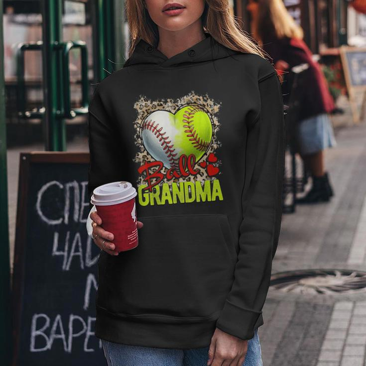 Ball Grandma Softball Grandma Baseball Grandma Women Hoodie Funny Gifts