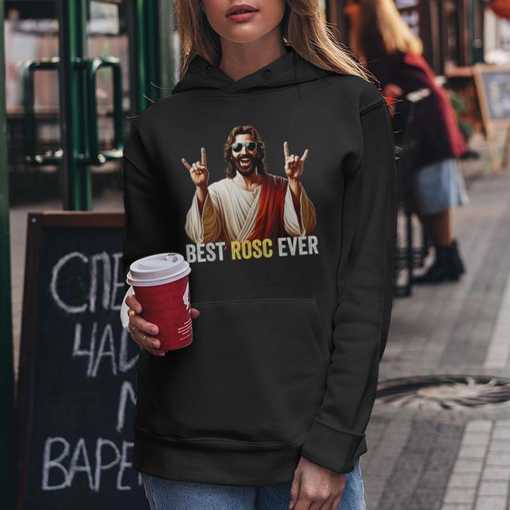 Best Rosc Ever Easter Nurse Doctor Surgeon Jesus Rock On Women Hoodie Funny Gifts