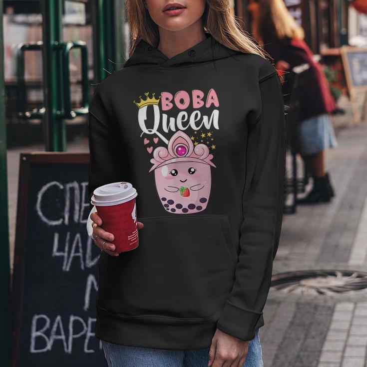 Boba Queen For N Girls Boba Bubble Tea Kawaii Japanese Women Hoodie Unique Gifts