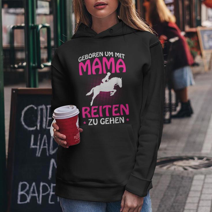 Born Um Mit Mama Riten Zu Gehen Pferdede Girls' Kapuzenpullover für Damen Lustige Geschenke