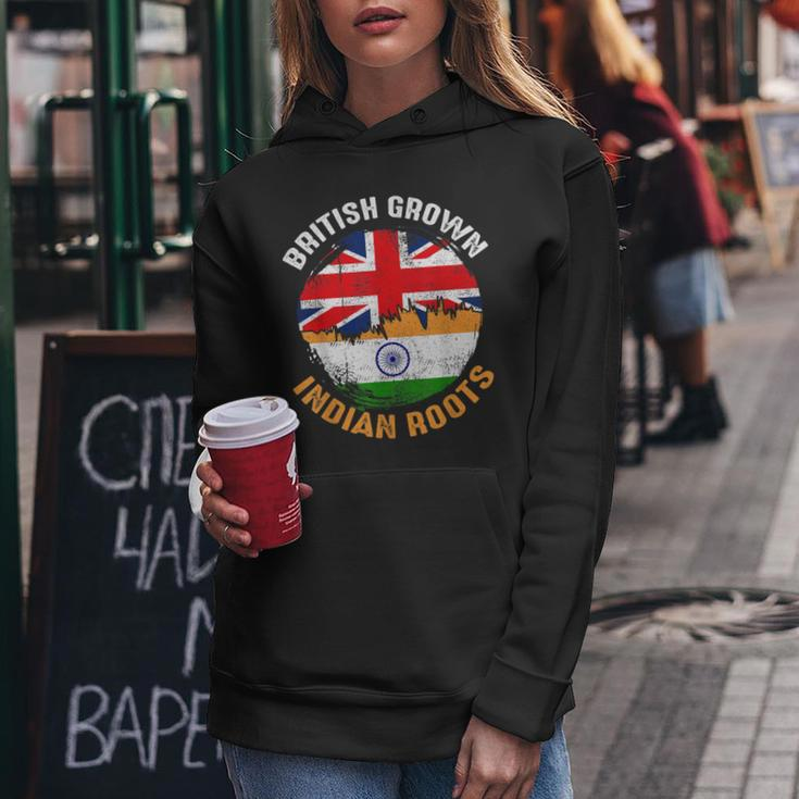 British Grown Indian Roots Vintage Flags For Women Women Hoodie Unique Gifts