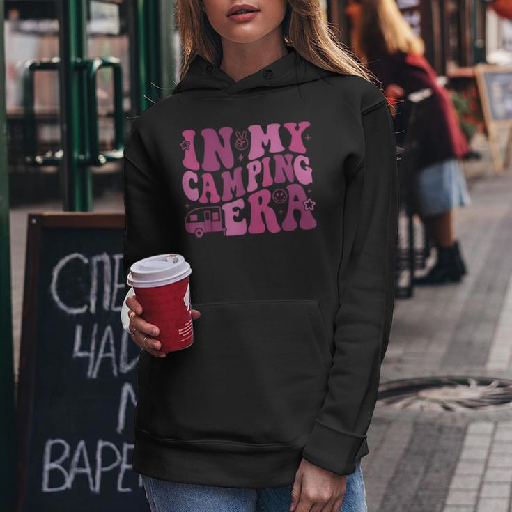 In My Camping Era Retro Pink Groovy Style For Women Women Hoodie Personalized Gifts