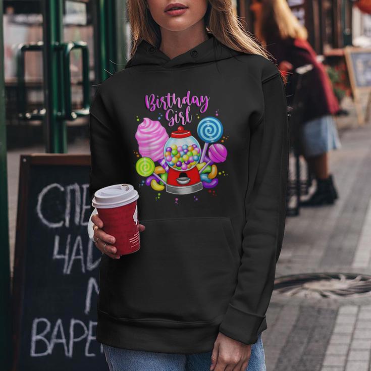 Candy Machine Birthday Girl Sweet Candyland Matching Family Women Hoodie Unique Gifts