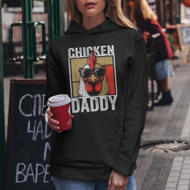 Chicken Daddy Rooster Farmer Fathers Day For Men Women Hoodie Funny Gifts