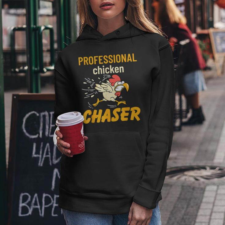 Chicken Professional Chaser Farmer Farm Women Hoodie Unique Gifts