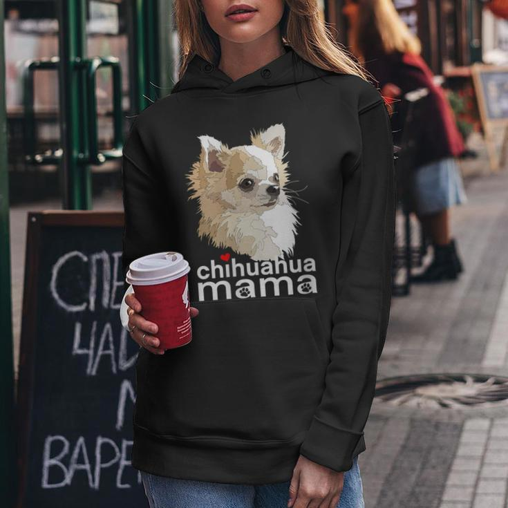 Chihuahua Mama Chihuahua Long Haired Mom Mommy Chiwawa Dog Women Hoodie Unique Gifts
