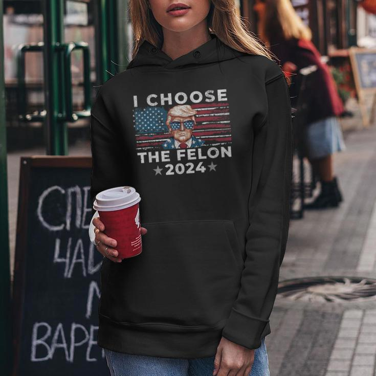 I Choose The Felon 2024 Republican Patriot Women Women Hoodie Unique Gifts