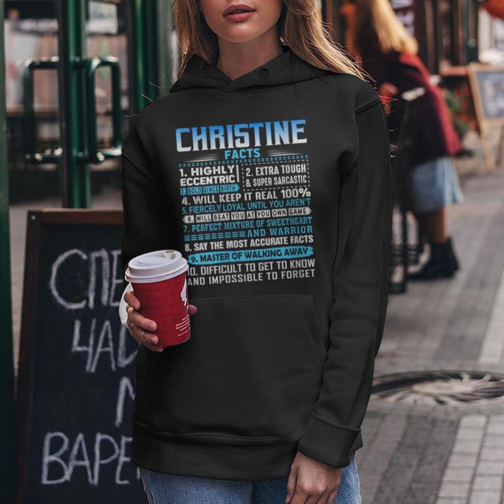 Christine Name Facts Personalized Name Birthday Women Hoodie Unique Gifts