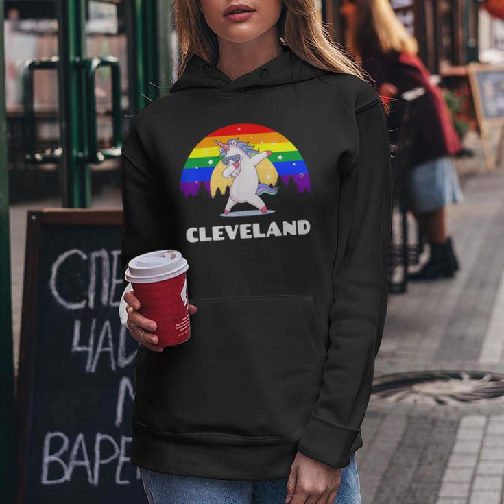 Cleveland Ohio Lgbtq Gay Pride Rainbow Women Hoodie Unique Gifts