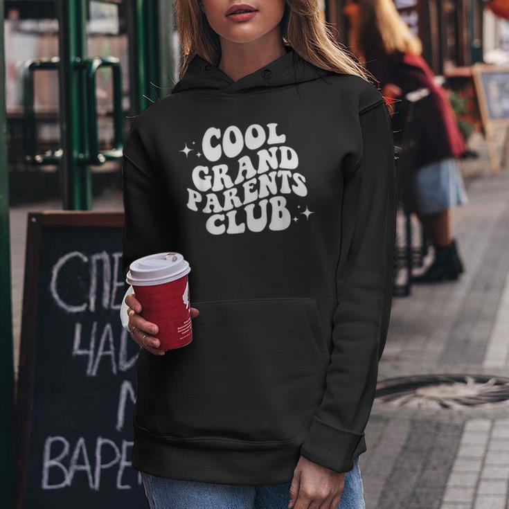 Cool Grandparent Club Vintage Grandpa Grandma Family Women Hoodie Unique Gifts