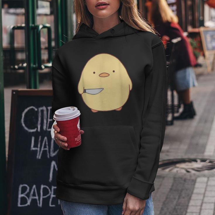 Cute Kawaii Stabby Duck With Knife Women Hoodie Unique Gifts