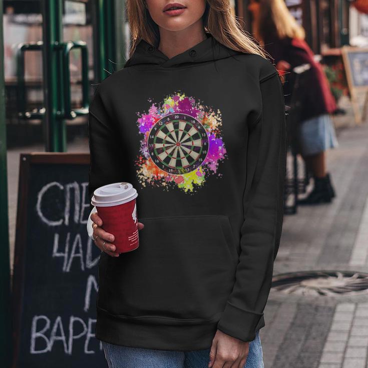 Dart Player Women's Dartboard Dartboard Retro Kapuzenpullover für Damen Lustige Geschenke