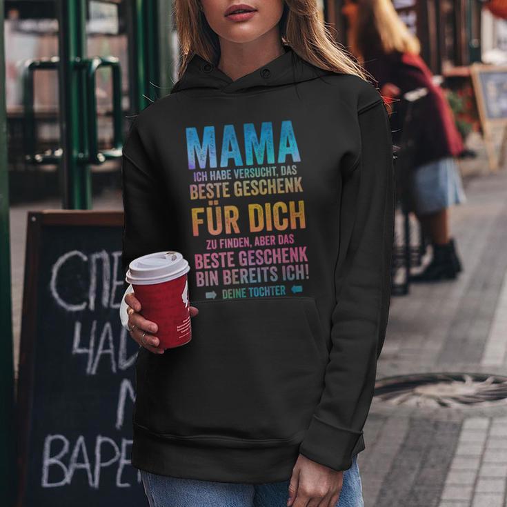 Das Beste Geschenk Bin Ich Muttertag Tochter Mama Kapuzenpullover für Damen Lustige Geschenke