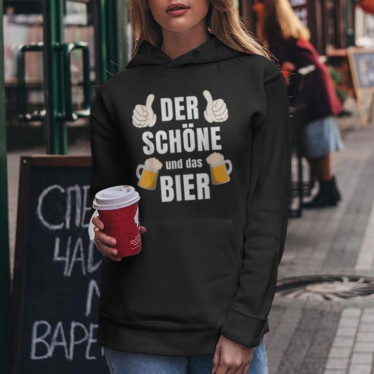 Der Schöne Und Das Bier The Beauty And The Beer For Beer Lovers Slogan Kapuzenpullover für Damen Lustige Geschenke