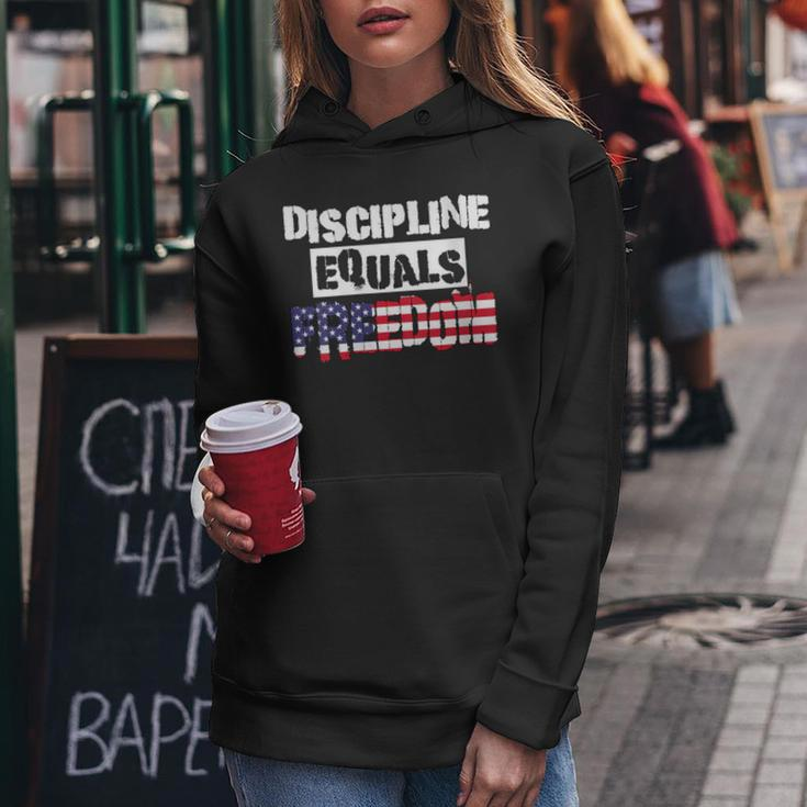 Discipline Is Equal To Freedom American Flag Patriot Women Hoodie Unique Gifts