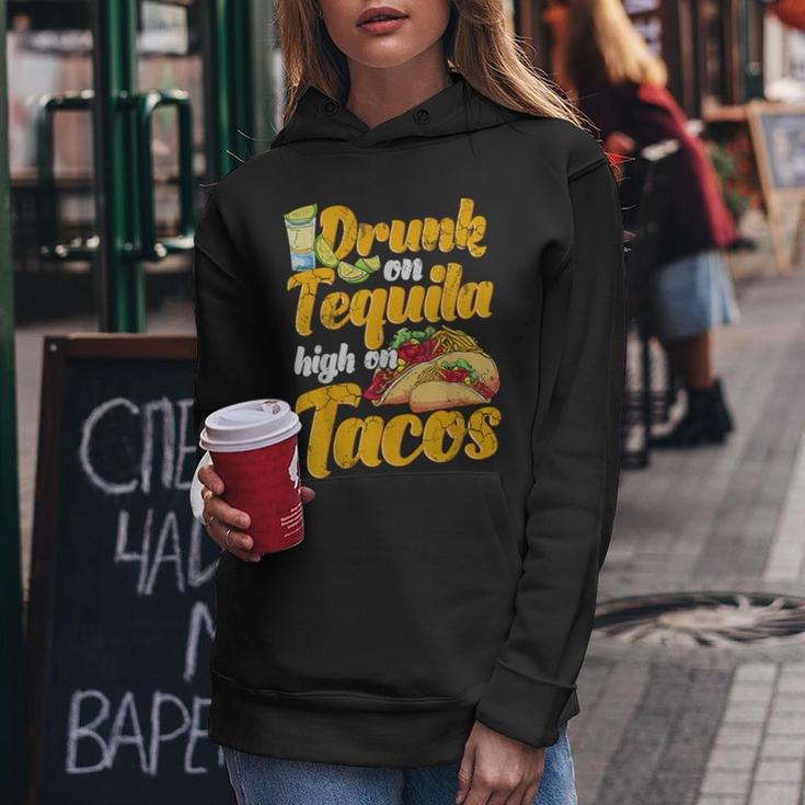 Drunk On Tequila High On Tacos Cinco De Mayo Mexican Mexico Women Hoodie Unique Gifts