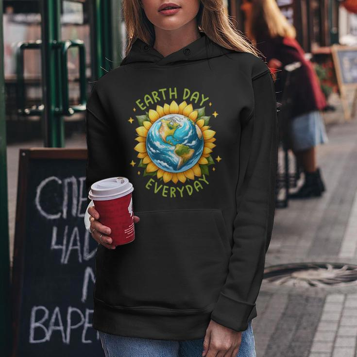 Earth Day Everyday Sunflower Environment Recycle Earth Day Women Hoodie Unique Gifts