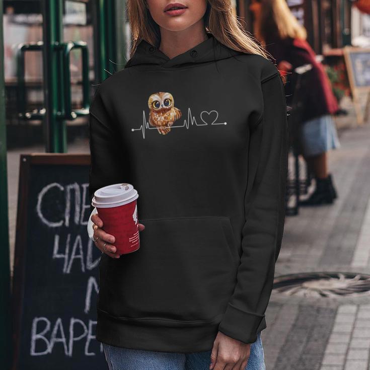 El Lindo Latido Del Búho Cuello Sudadera con capucha para mujer Regalos divertidos