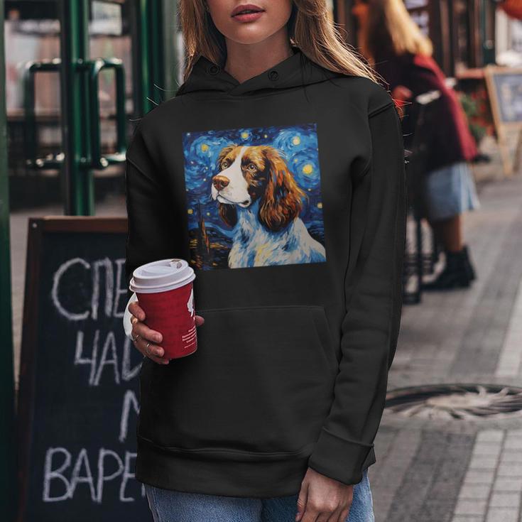 English Springer Spaniel Sternennacht Für Hundemama Papa Kapuzenpullover für Damen Lustige Geschenke