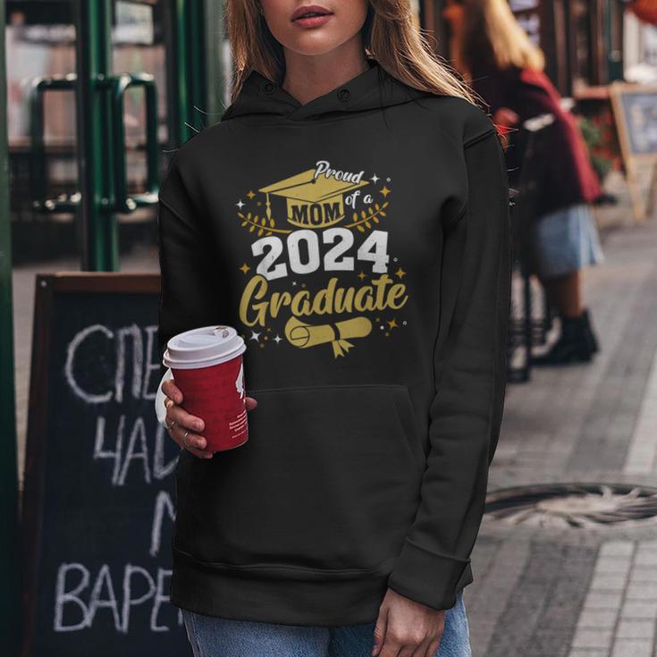 Family Senior 2024 Proud Mom Of A Class Of 2024 Graduate Women Hoodie Unique Gifts