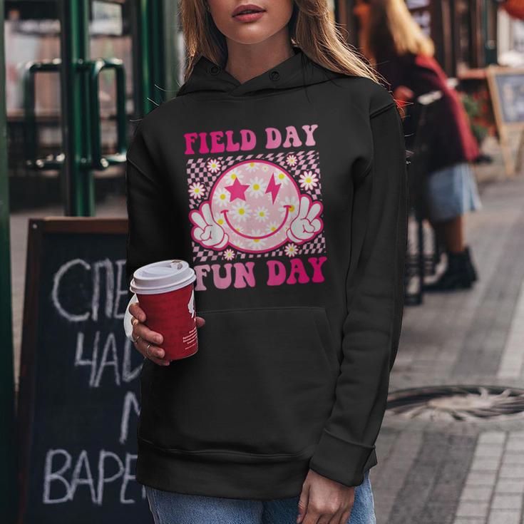 Field Day Fun Day Field Trip Retro Groovy Teacher Student Women Hoodie Unique Gifts