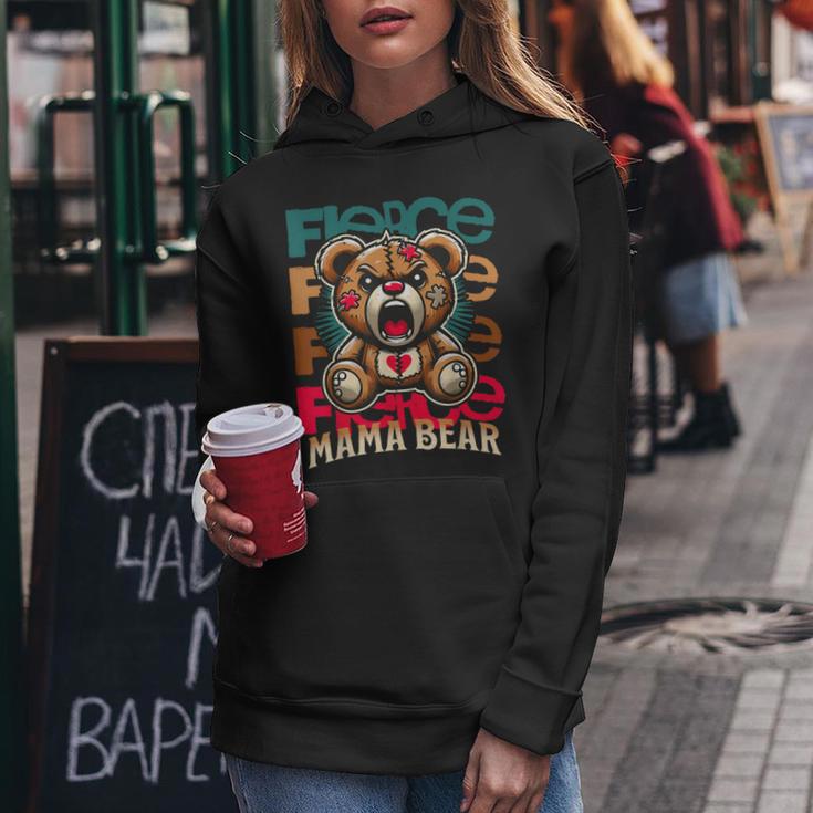 Fierce Mama Bear — Mutiges Statement Zur Mutterschaft Kapuzenpullover für Damen Lustige Geschenke