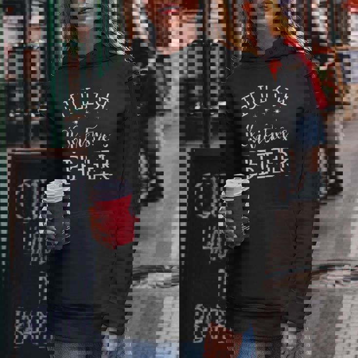 Full Of Christmas Beer And Christmas Cheer Couple Matching Women Hoodie Personalized Gifts
