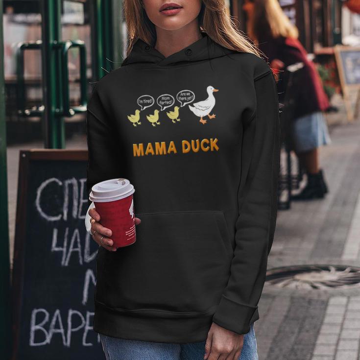 Mama DuckMom Of 3 Ducklings Mom Life Women Hoodie Unique Gifts