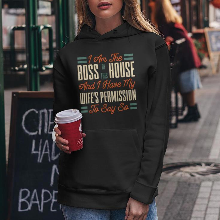 Wife To Husband From Wife Boss Of This House Women Hoodie Funny Gifts