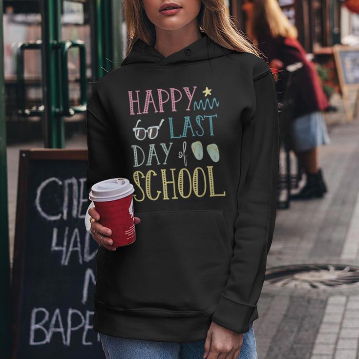 Happy Last School Day Teacher Summer Kapuzenpullover für Damen Lustige Geschenke