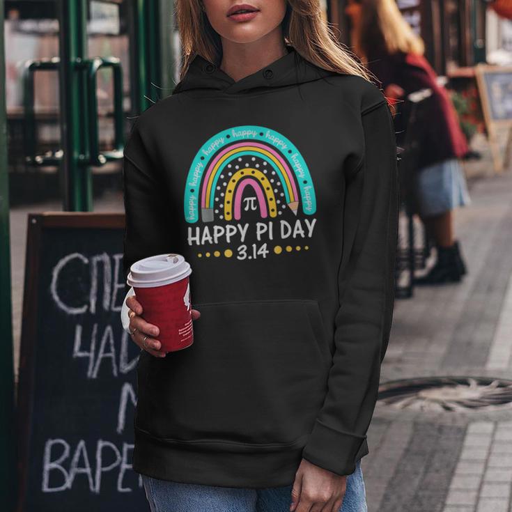 Happy Pi Day Mathematic Math Teacher Rainbow Girl Women Hoodie Unique Gifts