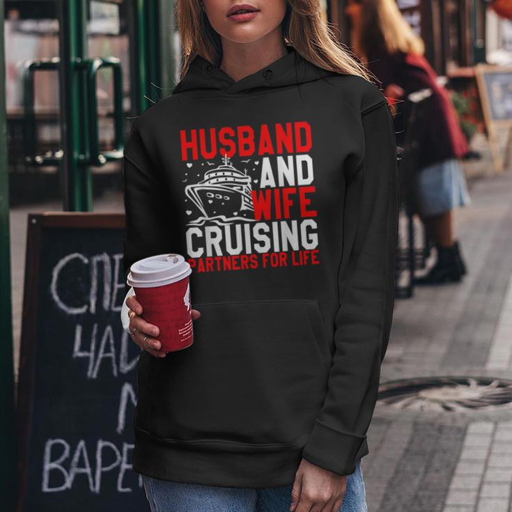 Husband And Wife Cruising Partners For Life Couple Cruise Women Hoodie Unique Gifts