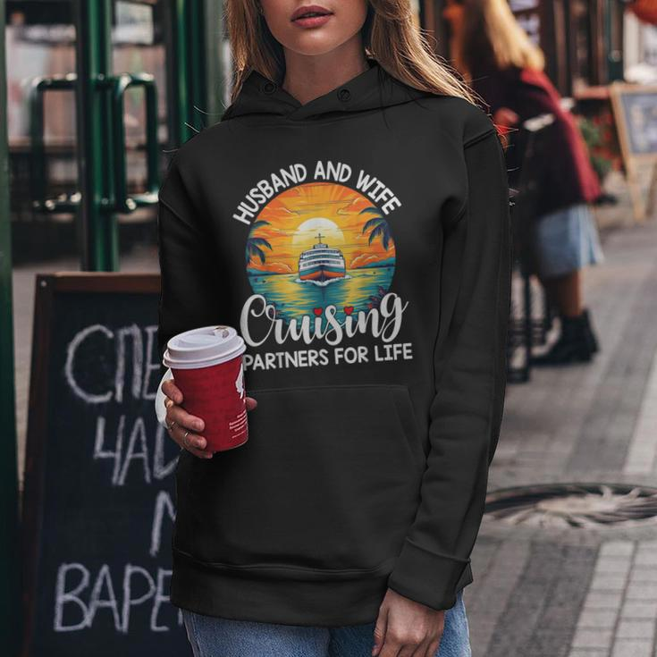 Husband Wife Cruising Partners For Life Cruise Vacation Women Hoodie Funny Gifts