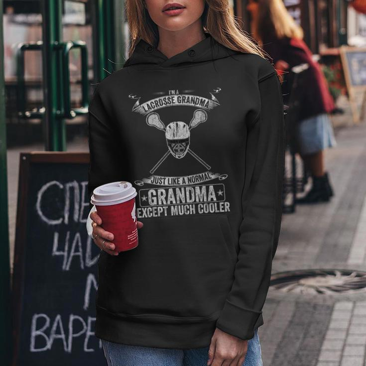 I'm A Lacrosse Grandma Just Like A Normal Except Much Cooler Women Hoodie Unique Gifts