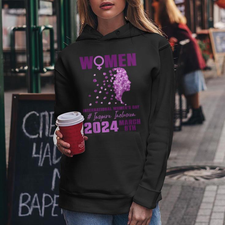 International Women's Day 2024 Floral Woman Girl Silhouette Women Hoodie Unique Gifts