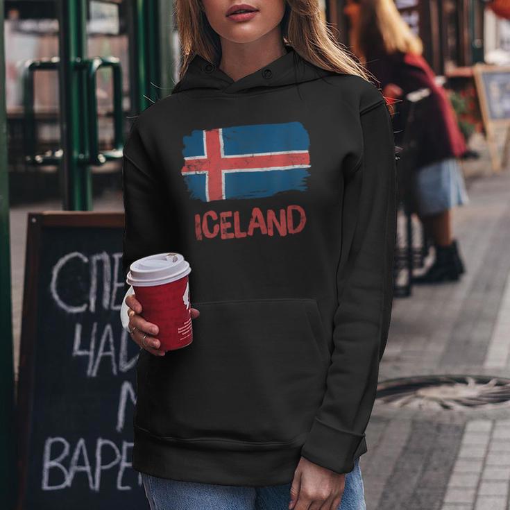 Islandintage Flag Island Pride Women's Kapuzenpullover für Damen Lustige Geschenke