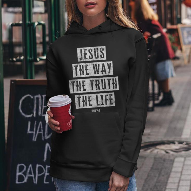 Jesus Christ Way Truth Life Family Christian Faith Women Hoodie Unique Gifts