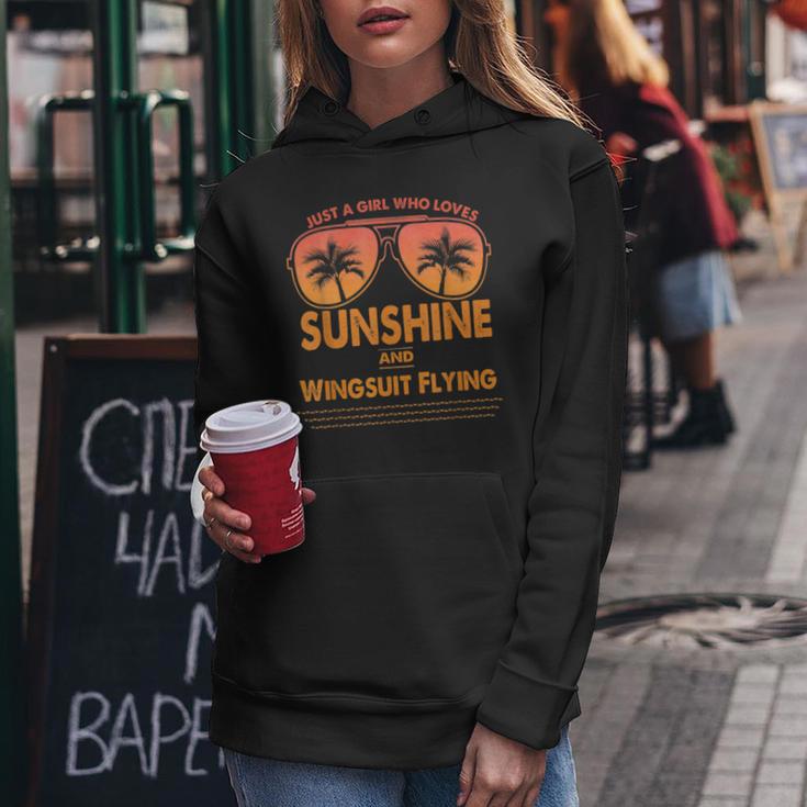 Just A Girl Who Loves Sunshine And Wingsuit Flying For Woma Women Hoodie Unique Gifts