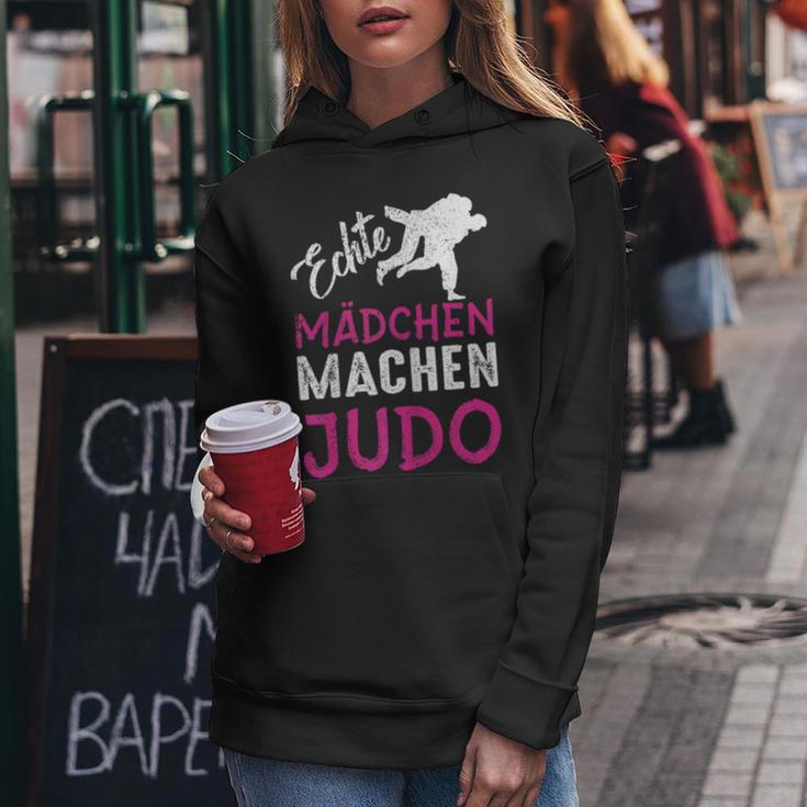 Kampfsport Echte Mädchen Machen Judo Kapuzenpullover für Damen Lustige Geschenke