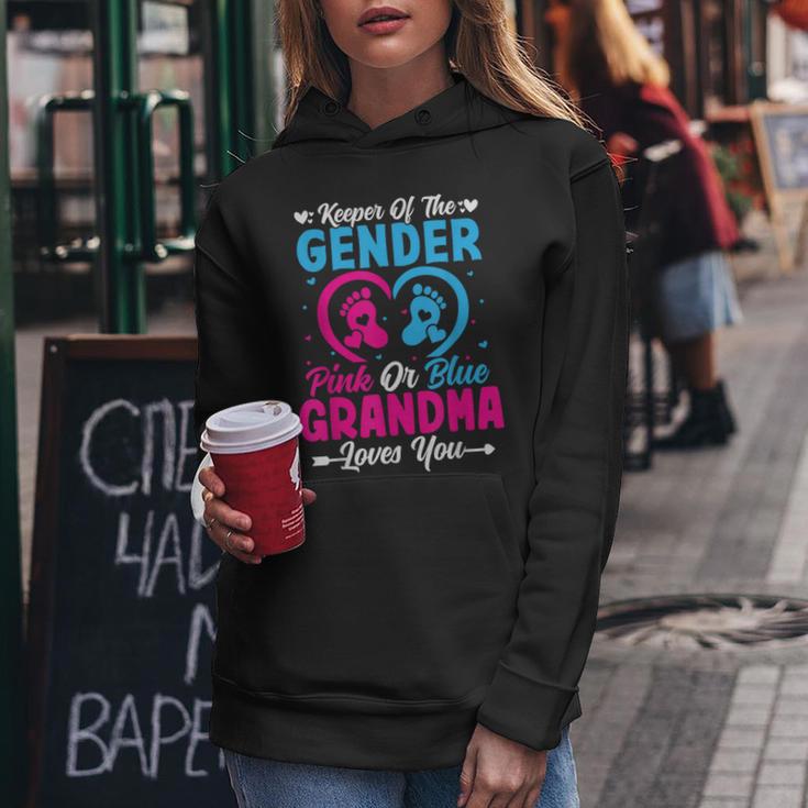 Keeper Of The Gender Grandma Loves You Baby Shower Family Women Hoodie Unique Gifts