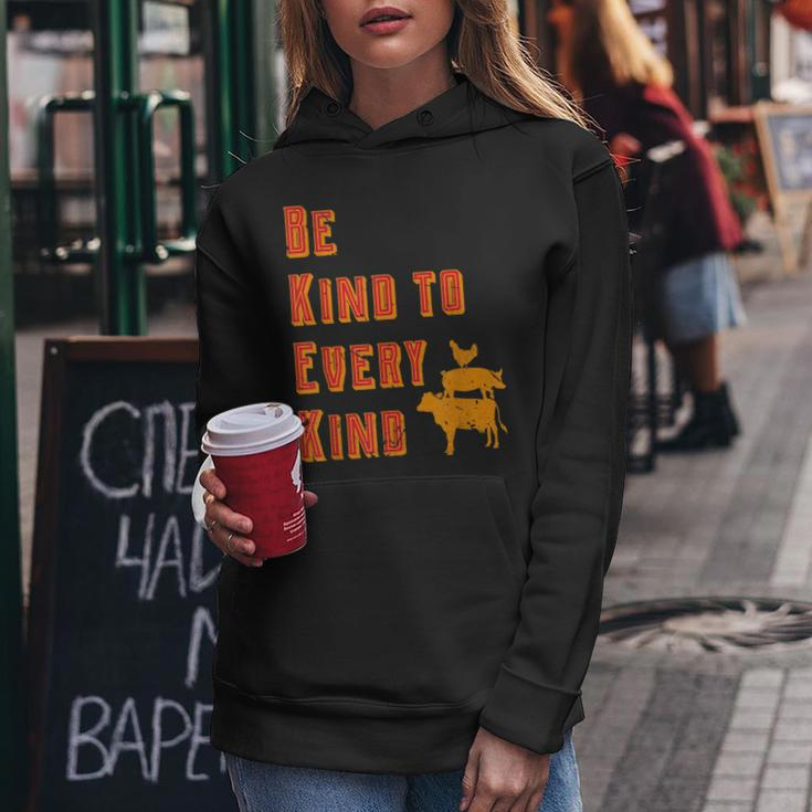 Be Kind To Every Kind Animal Rights Go Vegan SayingWomen Hoodie Unique Gifts