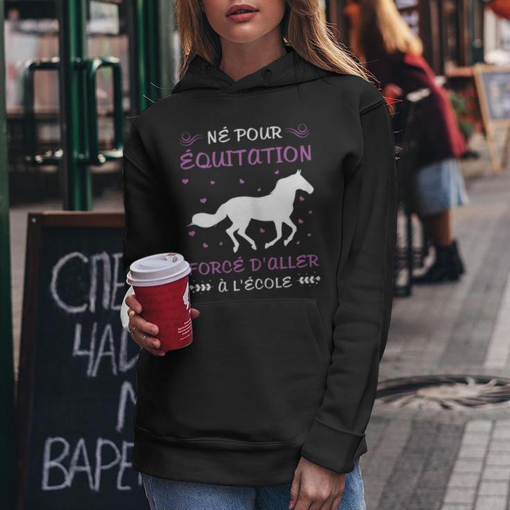 Sweat Femme Zippé Avec Capuche Humour Prince Charmant Cheval - Idée