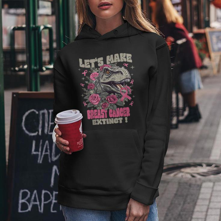 Let's Make Breast Cancer Extinct Breast Cancer Mother's Day Women Hoodie Personalized Gifts