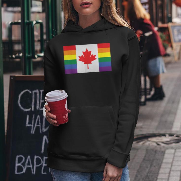 Lgbt Gay Pride Rainbow Canadian Flag Women Hoodie Unique Gifts