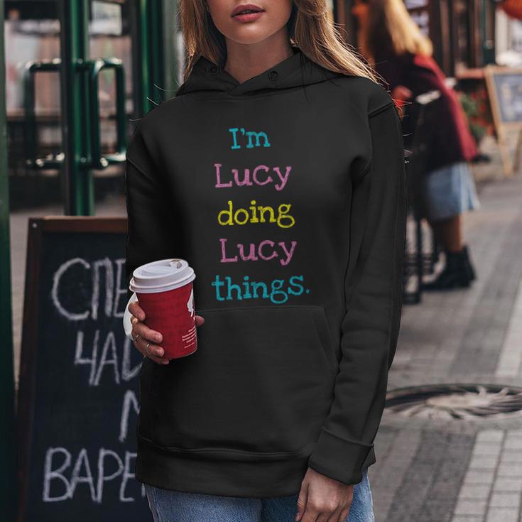 Lucy Cute Personalized Text Kid's Top For Girls Women Hoodie Unique Gifts