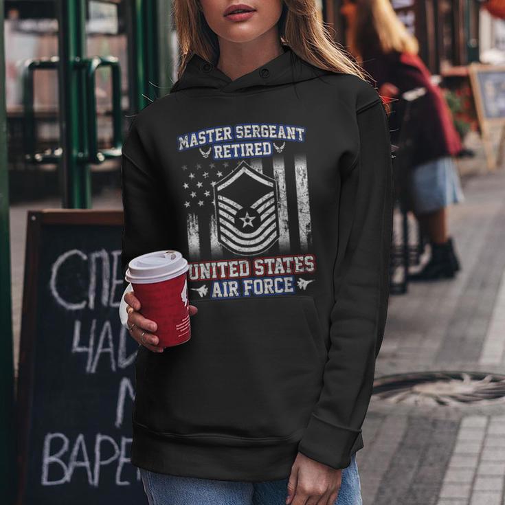 Master Sergeant Retired Air Force Military Retirement Women Hoodie Unique Gifts