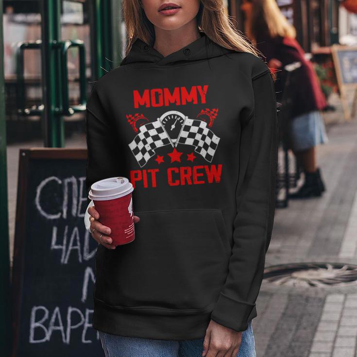 Mommy Pit Crew Race Car Birthday Party Racing Family Women Hoodie Unique Gifts